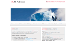 Desktop Screenshot of icmadvisors.eu